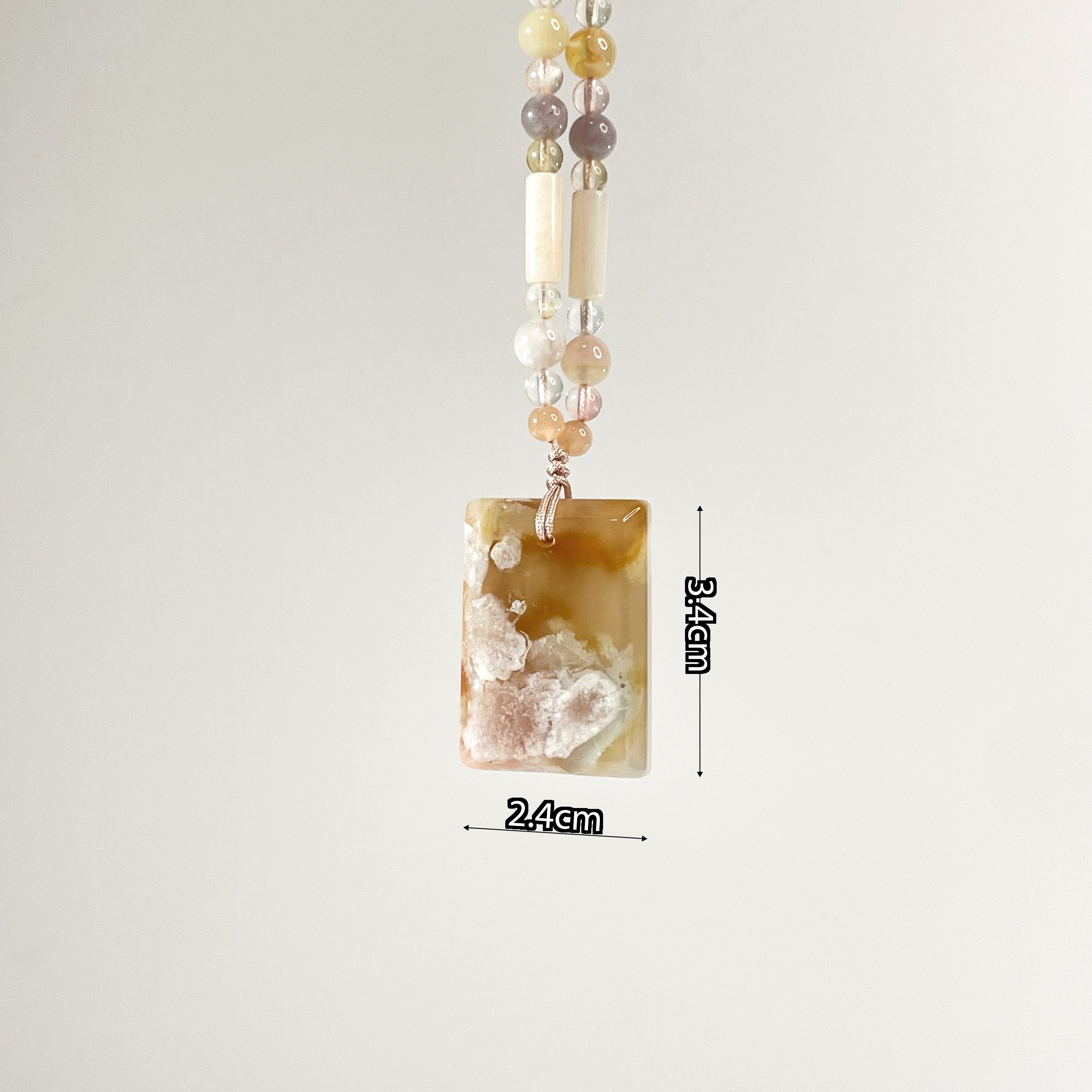 Sakura Agate "Wu Shi Pai" Pendant - One and only - Looziivet