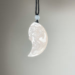Handcrafted One and Only Dragon & Phoenix Afghan Jade Pendants - Looziivet