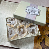 White Crystal Geode Mystery Box – 6 Random Geodes - Looziivet