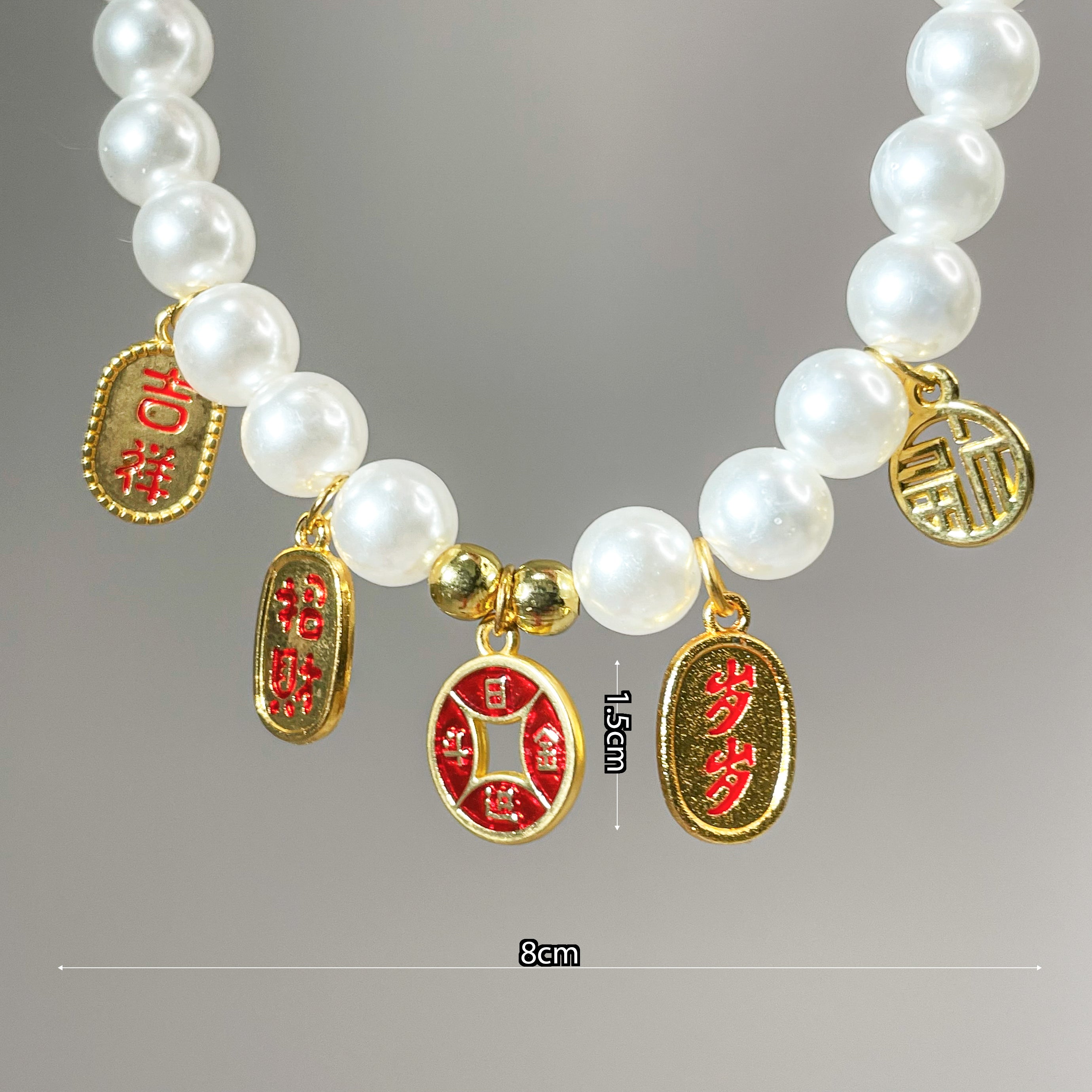 Pet Pearl Necklace -  Safe Charm for pets, Bring Luck and Prosperity - Looziivet