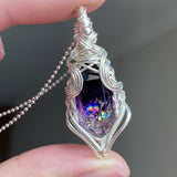 Handcrafted Wire-Wrapped Crystal Necklace - Looziivet