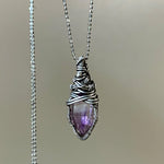 Handcrafted Wire-Wrapped Crystal Necklace - Looziivet