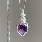 Handcrafted Wire-Wrapped Crystal Necklace - Looziivet