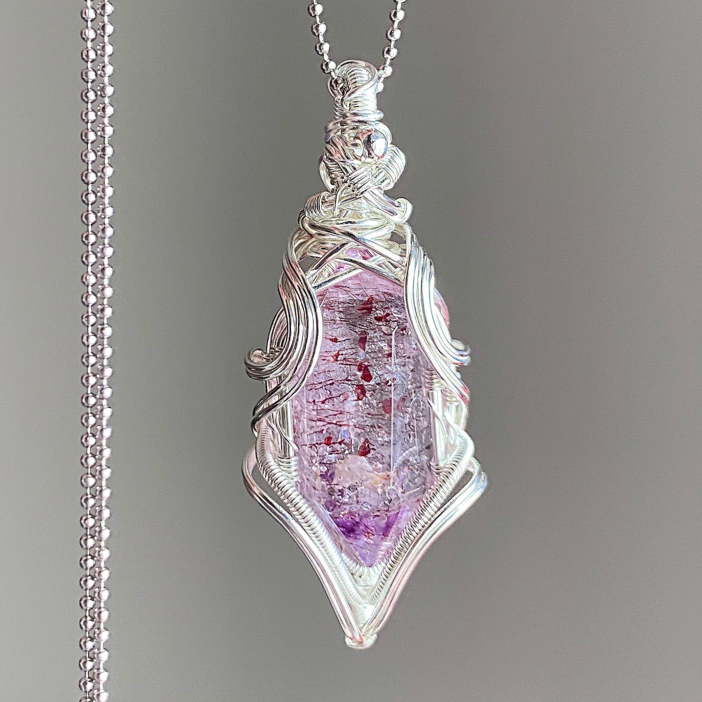 Handcrafted Wire-Wrapped Crystal Necklace - Looziivet