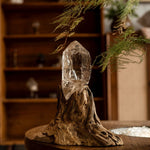 Forest WhisperPure Brazilian Quartz on Ancient Wood - Looziivet