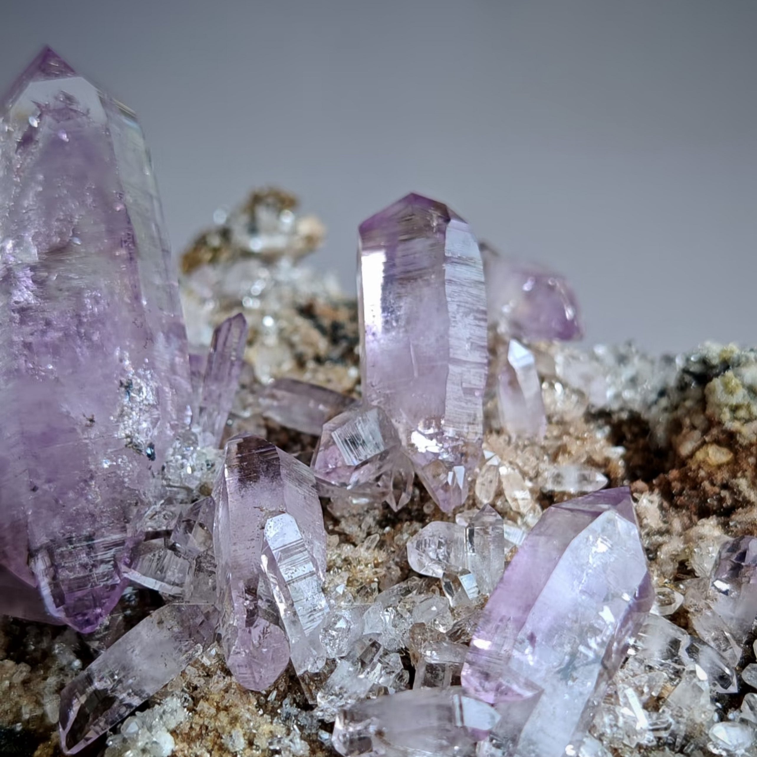 Royal Violet – Natural Cruz Amethyst Cluster on Matrix - Looziivet
