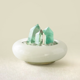 Clarity Spring- Green Fluorite Points Tabletop Accents