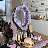 Amethyst Geode Vanity Mirror