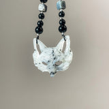 Handcrafted Fox Mask in Xiu Jade – One and Only - Looziivet