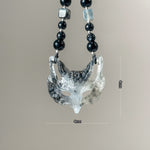 Xiu Jade Fox Mask - One and Only, A Unique Masterpiece in White and Black - Looziivet