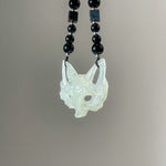 Handcrafted Fox Mask in Xiu Jade – One and Only - Looziivet