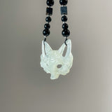 Handcrafted Fox Mask in Xiu Jade – One and Only - Looziivet