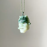 Xiu Jade Prajna Mask – One and Only, Hand-Carved Masterpiece - Looziivet