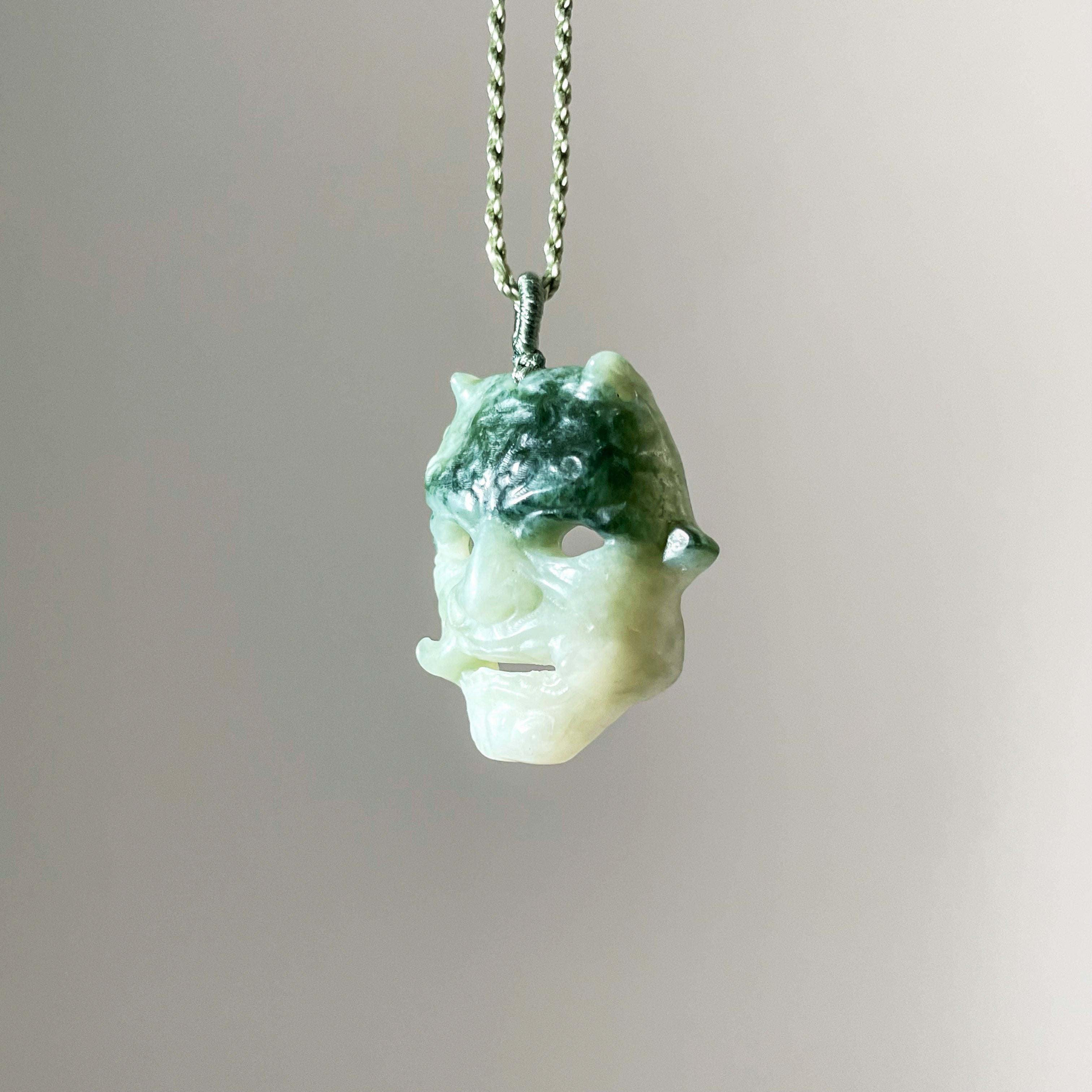 Xiu Jade Prajna Mask – One and Only, Hand-Carved Masterpiece - Looziivet