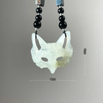 Handcrafted Fox Mask in Xiu Jade – One and Only - Looziivet