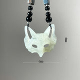 Handcrafted Fox Mask in Xiu Jade – One and Only - Looziivet