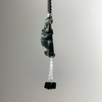 Handcrafted One and Only Peony Xiu Jade Pendant - Looziivet