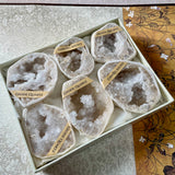 White Crystal Geode Mystery Box – 6 Random Geodes - Looziivet