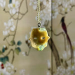 Prajna Mask – One and Only, Handcrafted Masterpiece in Xiu Jade with Green Accents - Looziivet
