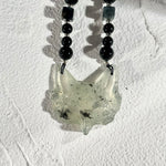 Handcrafted Fox Mask in Xiu Jade – One and Only - Looziivet