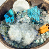 Ocean Sky Energy Crystal Bowl – Clarity, Protection & Emotional Healing - Looziivet