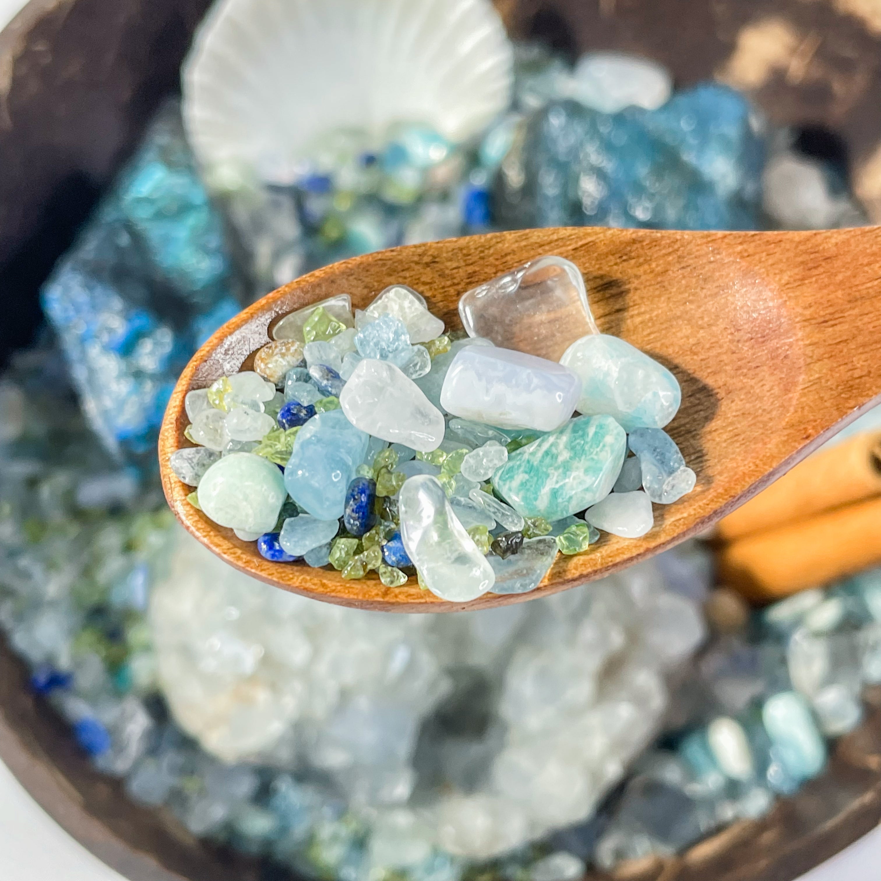 Ocean Sky Energy Crystal Bowl – Clarity, Protection & Emotional Healing - Looziivet