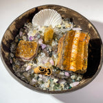 Money Bowl with tiger's eye golden enhance fengshui for success, Crystal Healing Kit