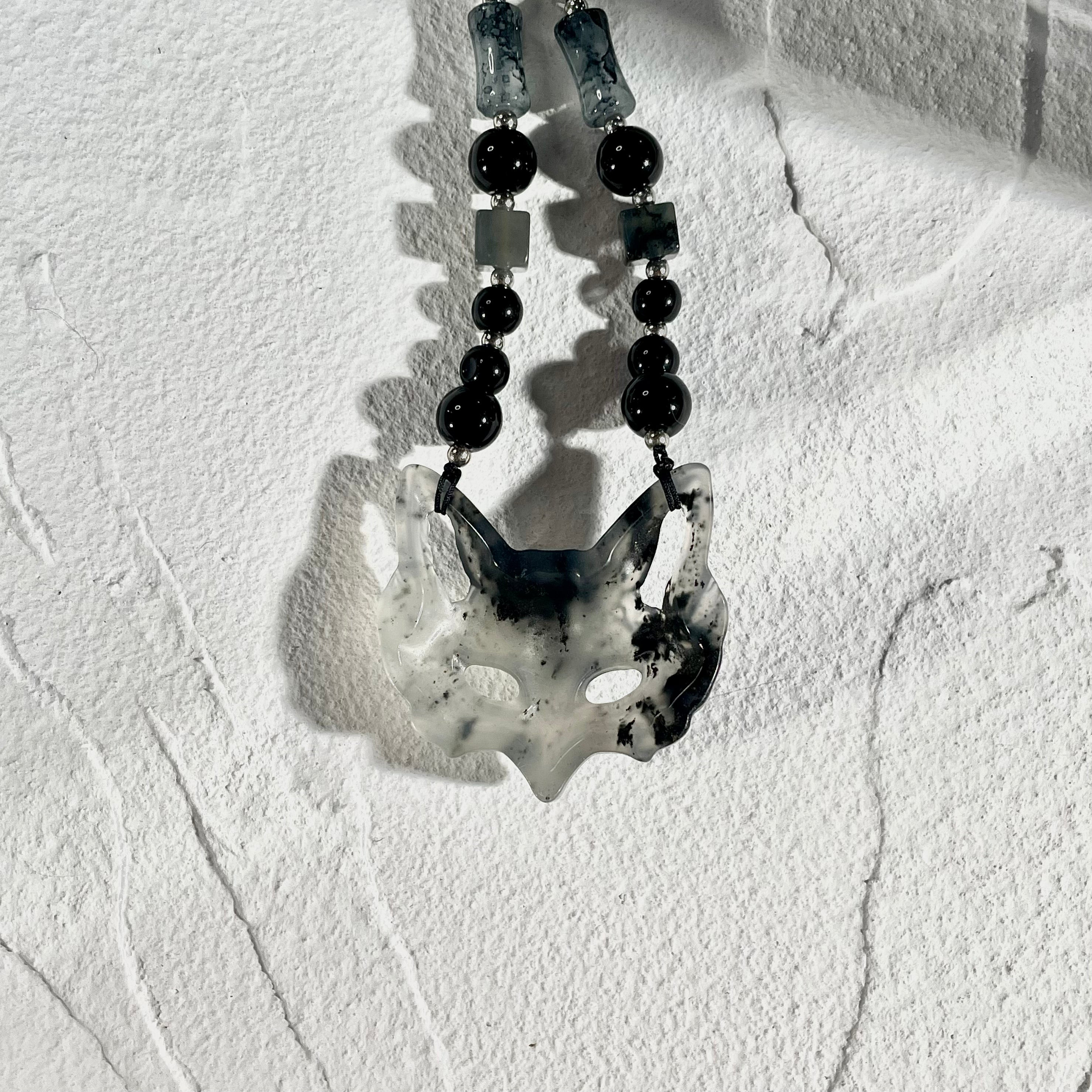 Xiu Jade Fox Mask - One and Only, A Unique Masterpiece in White and Black - Looziivet