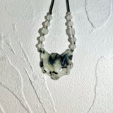 Xiu Jade Fox Mask - One and Only, A Unique Masterpiece in White and Black - Looziivet