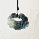 Handcraft Natural One And Only Xiu Jade Peace Longevity  Flower Lock - Looziivet