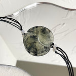Handcraft One And Only Natural Ink-Wash Xiu Jade Double Fish Pair Pendant - Looziivet