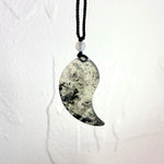 Handcraft One And Only Natural Ink-Wash Xiu Jade Double Fish Pair Pendant - Looziivet
