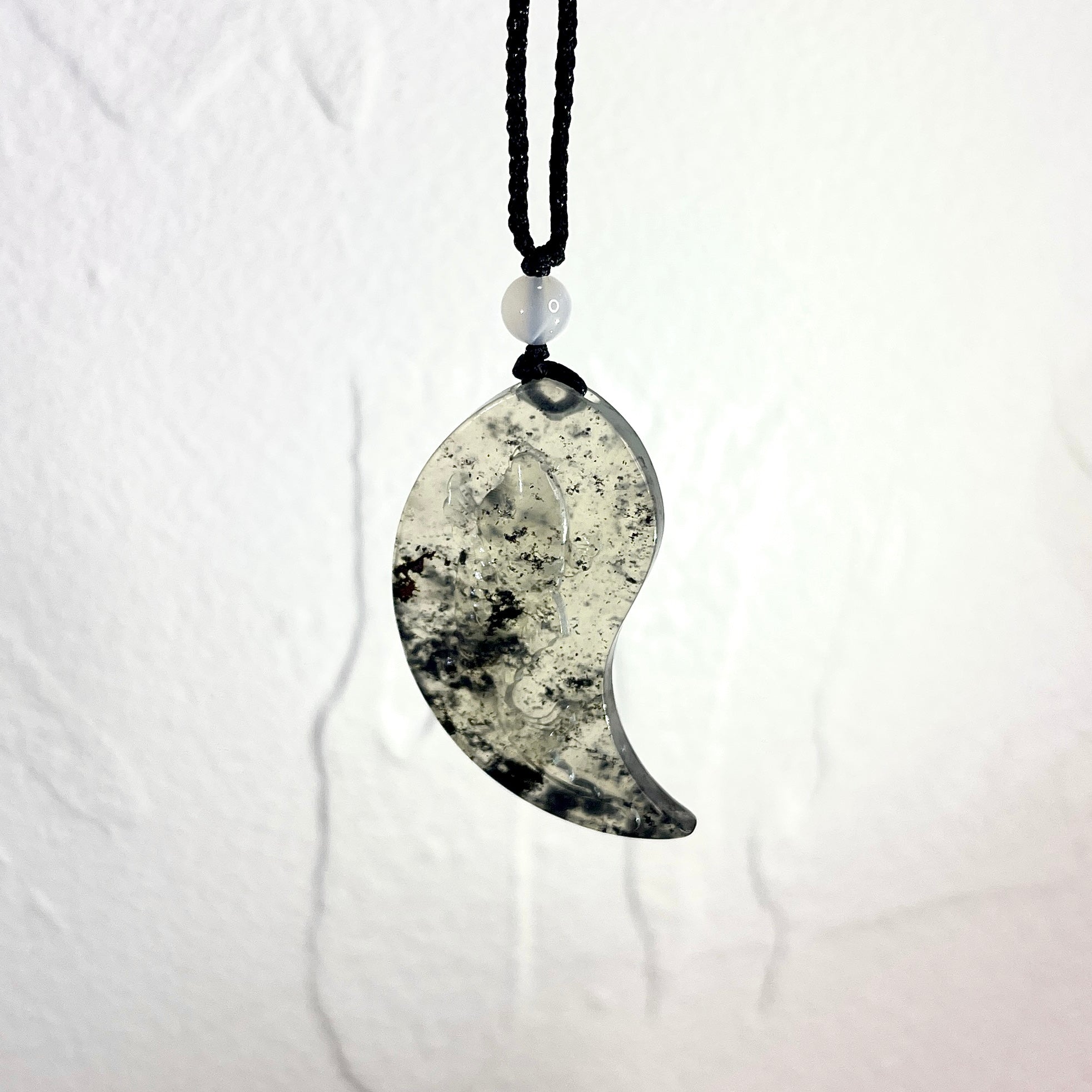 Handcraft One And Only Natural Ink-Wash Xiu Jade Double Fish Pair Pendant - Looziivet